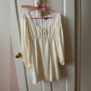 Staud White and Yellow Floral Dress - NWT 0